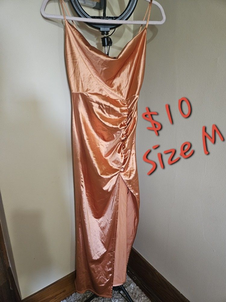 Orange Dress Size M