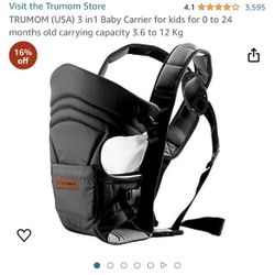 Trumom 3 In 1 Baby Carrier For Kids