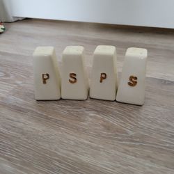 Vintage Handmade Salt & Pepper Shakers