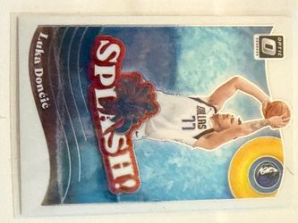 Luka Doncic Donruss Optic Splash Basketball Card