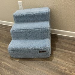 Lesure Dog Stairs for Small Dogs - Pet Stairs for Beds and Couch, Folding Pet Steps with CertiPUR-US Certified Foam for Cat and Doggy, Non-Slip Bottom