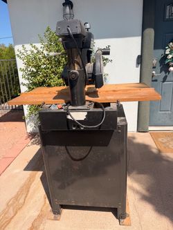 Radial Arm Saw with Cabinet Stand