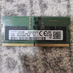 Samsung DDR5 Ram 8 Gb 1rx 16 Pc5 4800b