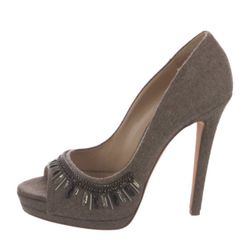 Oscar de la Renta Chain-Link Accents Pumps Women's Size: 8.5 l US8.5, IT38.5