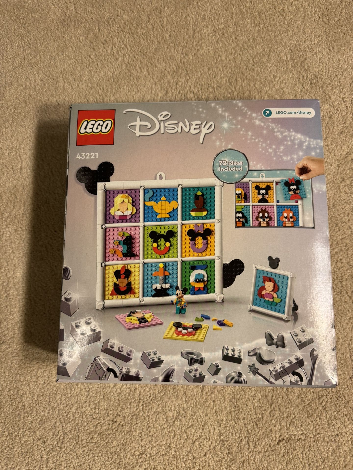 New LEGO® 100 Years of Disney Animation Icons 43221 Mickey Mouse Unopened 6+
