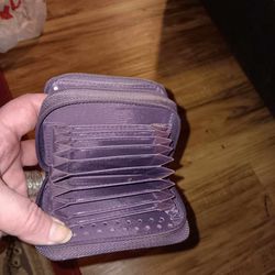 Buxton Vegan Leather RFID zip Wallet/Cardcase