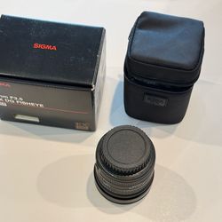 Sigma 8mm fisheye for canon.  If it’s listed….ITS AVAILABLE