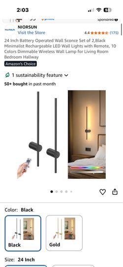 NEW Rechargeable LED 24” wall scone 2