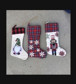 Christmas Stocking Set Of 3