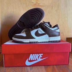 Nike Dunk Low Retro Cacao Wow Mocha Brown White DD1503-124 Women’s Size 8.5 Brand New 