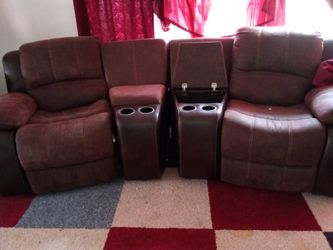Soft Leather sofa recliner