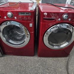 Lg Washer And Dryer Set Electric 30-day Warranty 