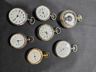 Lot of 7 Antique Pocket Watches