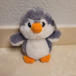 Goffa Gray Penguin Plushie Toy