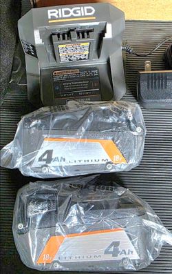 Ridgid Batteries with Charger