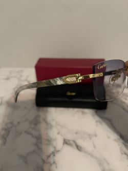 Cartier Buffs Blue Lenses 