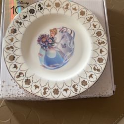 Disney 100 Princess Cinderella Plate  6” Collection Made From Fine Bone China Limited Production Run 