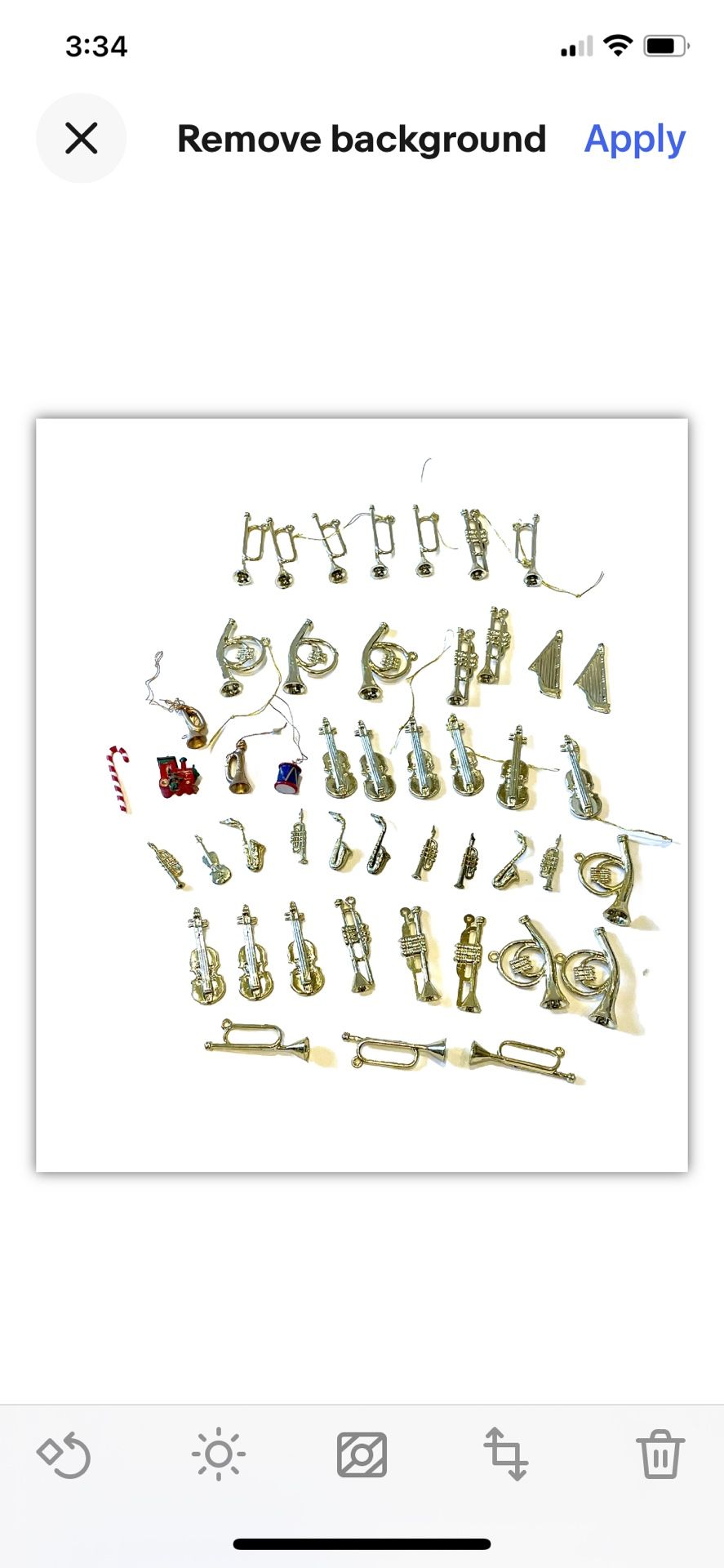 47 Brass Instrument Ornaments