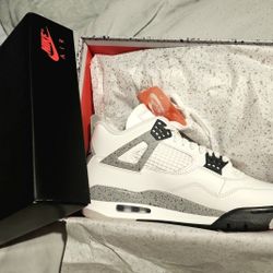 Retro 4 White Cement 