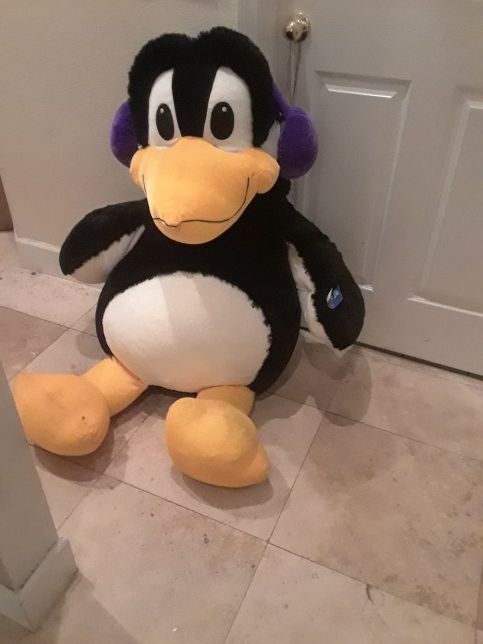 Stuffed animal penguin