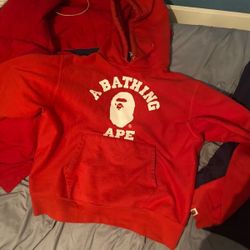Real Bape Hoodie Size Large 