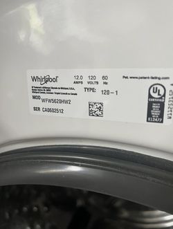 Whirlpool Washer