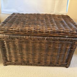Woven Storage Trunk /basket  Wood