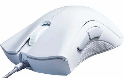 Razer DeathAdder Essential Wired Gaming Mouse | Mercury White 6400 DPI 5 Button