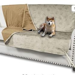 Waterproof Washable Pet Bed Cover for Sofa, Couch, Throw Furniture Protector ,68x82inch(Beige)