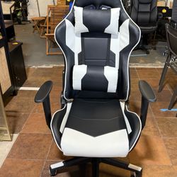 Gaming Chair, Office Chair High Back Computer Chair Leather Desk Chair Racing Executive Ergonomic Adjustable Swivel Task Chair with Headrest and Lumba