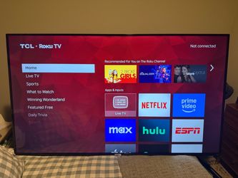 65” TCL Roku Smart TV Large Screen