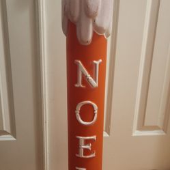 Vintage blow mold candle 38". Made by TPI in 1988.