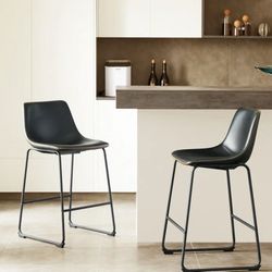 Two new set of stools black bar kitchen furniture house home decor 