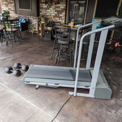 Treadmill And Dumbbells For Sale