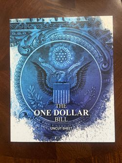 The One Dollar Bill Uncut Sheet