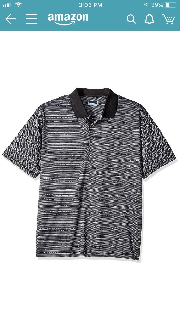 PGA TOUR Men's Big and Tall Essential Short-Sleeve Polo 4XL