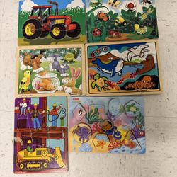 Wooden Baby puzzles-6 count 