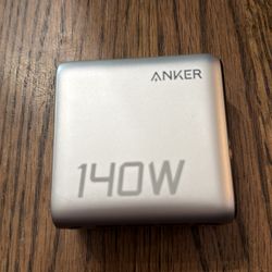 Anker 140W USB Power Adapter Multiple Ports Silver Universal 20V 7A A2341