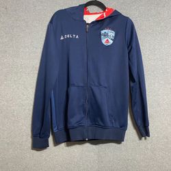 Delta Air Lines Employee Hoodie Boston Strong BOS Crest Full Zip Size Medium