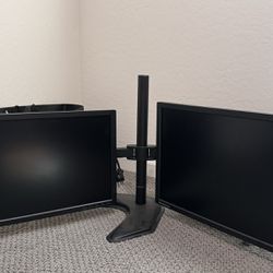 Dual Monitors With Stand