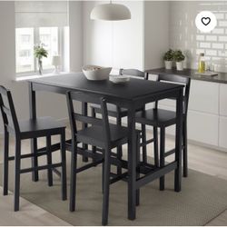 Dinning Bar Table w/ 4 Chairs
