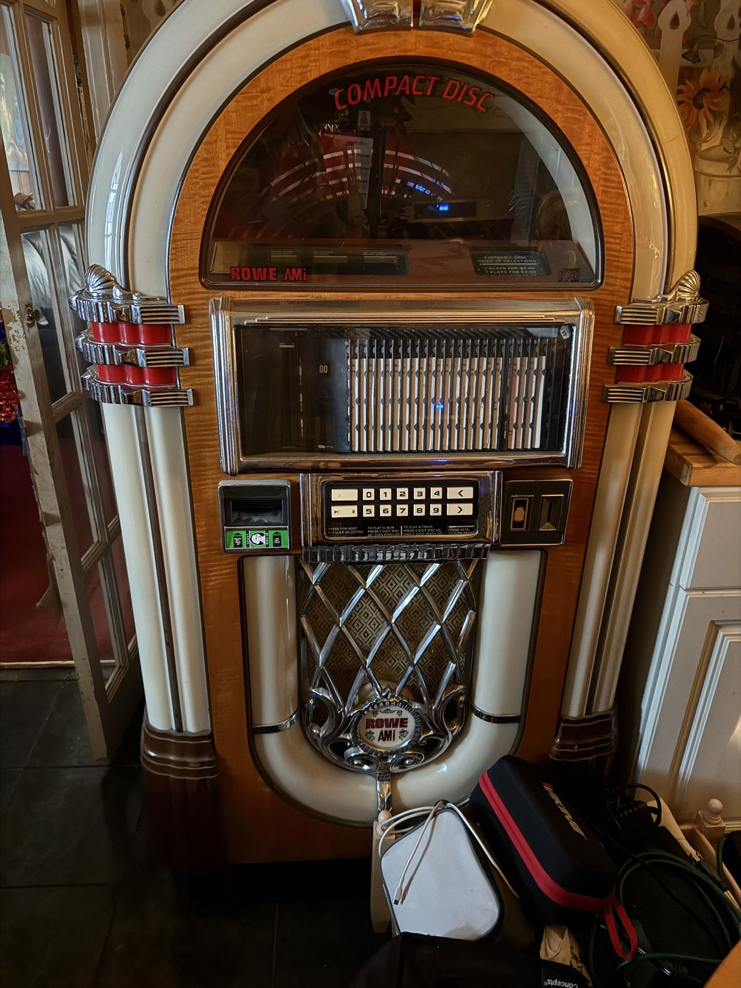 Rowe Jukebox With The Bubble Lights