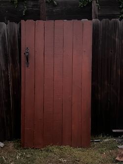 Wooden Fence Door