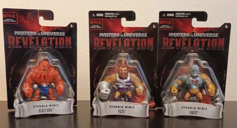 Netflix Masters of the Universe Revelation Eternia Minis Lot Of 3