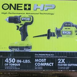 Ryobi 18v Compact Brushless 2-tool Combo Kit