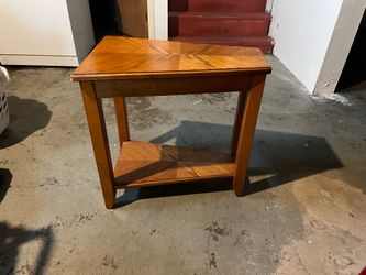 Unique wedge shaped side table