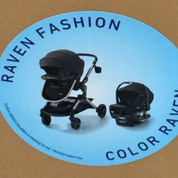 NEW GRACO MODES NEST DLX 3-IN-1 TRAVEL SYSTEM. COLOR RAVEN, BLACK FOR SALE $325 OBO