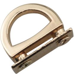 4PCS Multi-Purpose D Ring Bag Chain Link Clip Buckles Metal D-Ring Bag Connector Purse Suspension Clasps Strap Lanyard Hooks for DIY Leather Craft Han