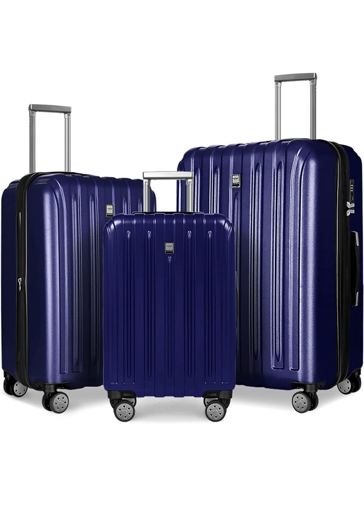 FOCHIER 3 Piece Expandable Luggage Set with TSA Lock, Hard Shell Suitcase Sets with Spinner Wheels, (20/24/31 inch)