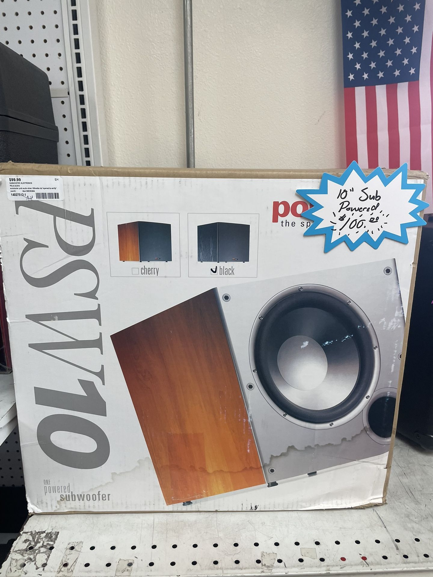 Polk Audio 10” Powered Subwoofer.